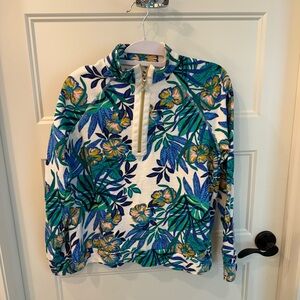 Lilly Pulitzer Ashlee quarter zip Floral Pullover